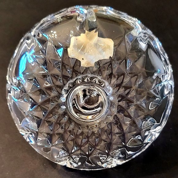 NEW Vintage Crystal Ring Tray, 24% Lead Crystal - Picture 4 of 4